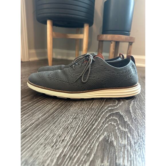 Cole Haan Men’s Original Grand Wingtip Stitchlite Oxford Dark Gray Sz. 12 - Picture 5 of 13